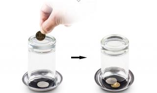 硬币穿杯子 硬币穿杯子